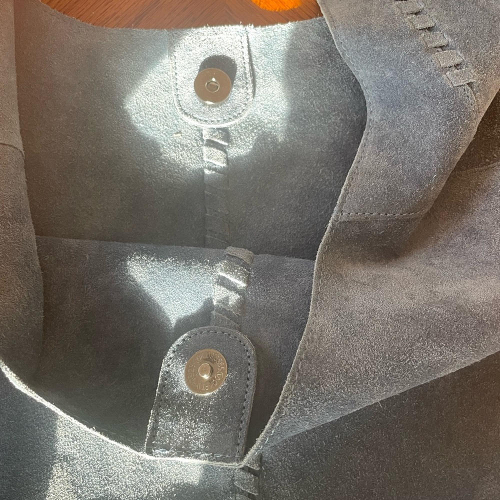 Haute Hippie Blue Suede Purse - Picture 8 of 15